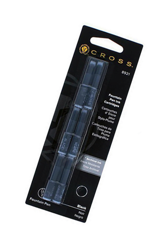 Cross Cross 墨水筆替芯6 枝庄 - 藍/黑