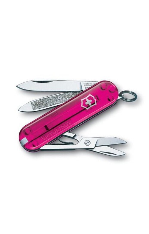 VICTORINOX 瑞士刀 - Classic SD 58mm 透明粉紅