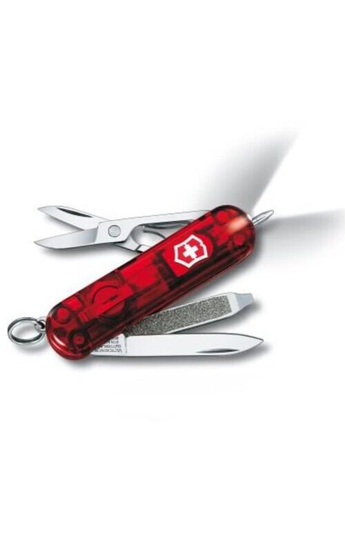 VICTORINOX 瑞士刀 - Signature Lite 58mm 透明紅