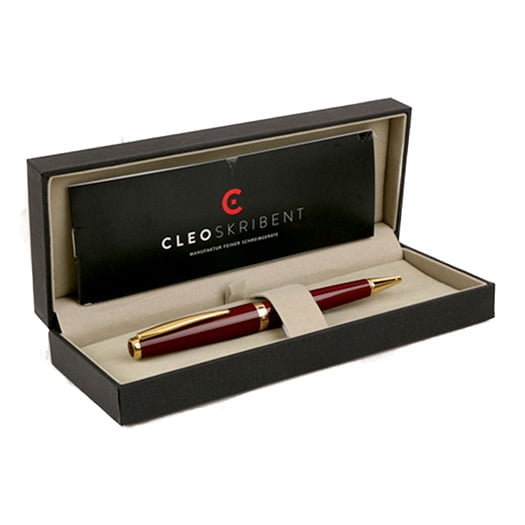 cleo skribent classic bordeaux gold bp gift