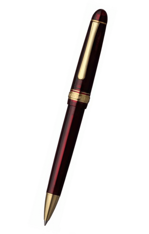 日本 Platinum 白金牌 3776 CENTURY 系列 - 布根地紅14K 金夾原子筆