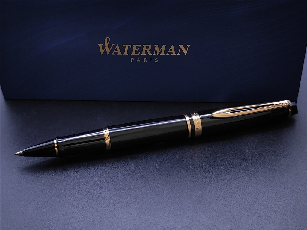 waterman expert light black gold rb 10