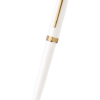 Mont Blanc 萬寶龍 PIX 系列白色鍍金夾原子筆 117659
