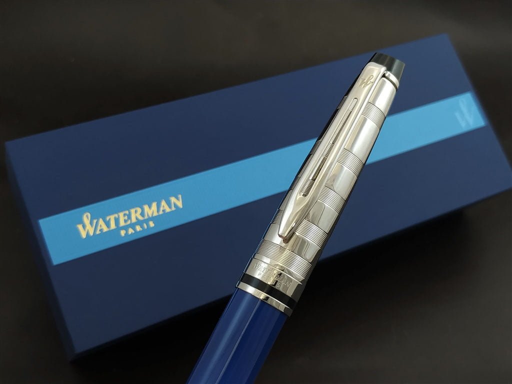 waterman expert deluxe blue rb 8