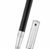 法國 S.T. Dupont D-Initial 系列 - 鉻黑銀夾走珠筆