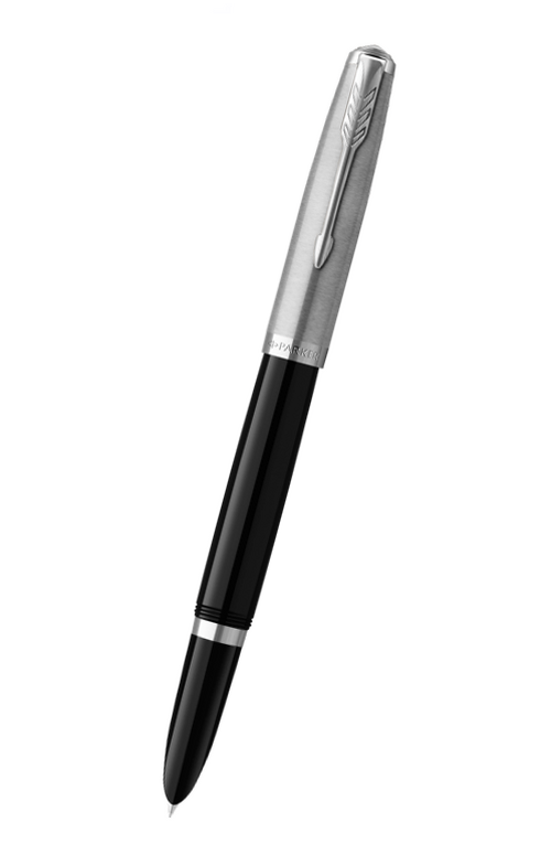Parker 51 系列 - 黑銀夾墨水筆 (2123491)