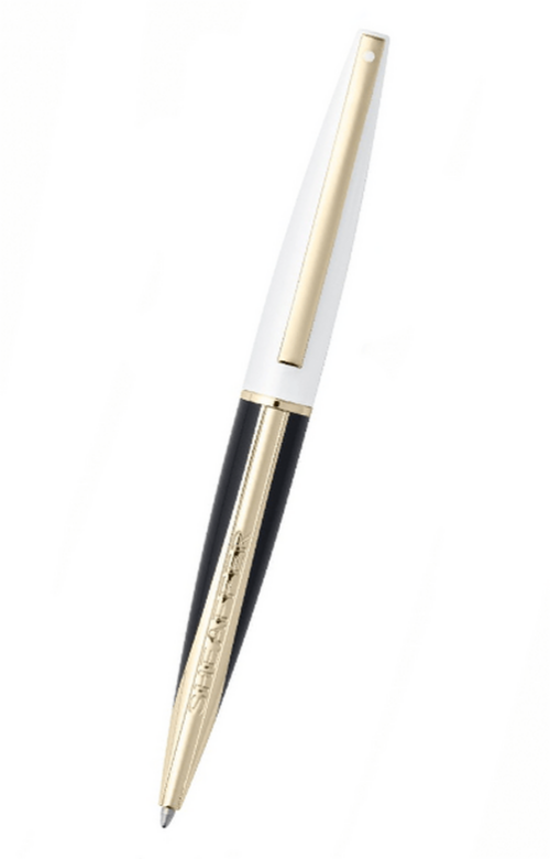 Sheaffer Taranis 系列 - 珍珠白配黑金夾原子筆