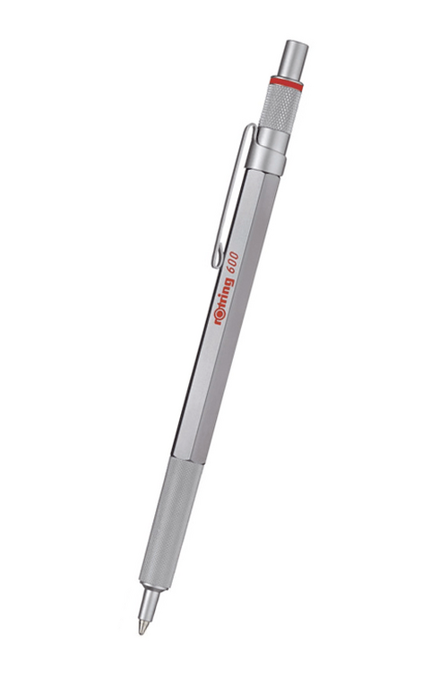 德國 rOtring 600 系列 - 銀色繪圖原子筆