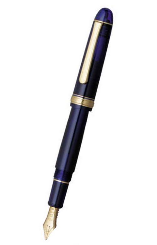 日本 Platinum 白金牌 3776 CENTURY 系列 - 透明教堂藍墨水筆