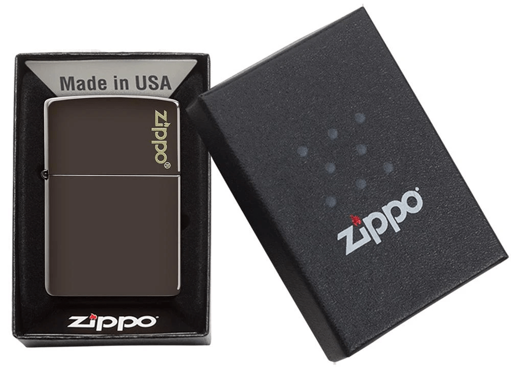 zippo lighter classic brown zippo logo gift