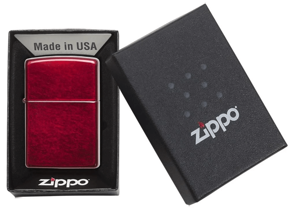 zippo lighter classic candy apple red gift