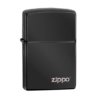 Zippo 防風火機 – High Polish Black Zippo Logo