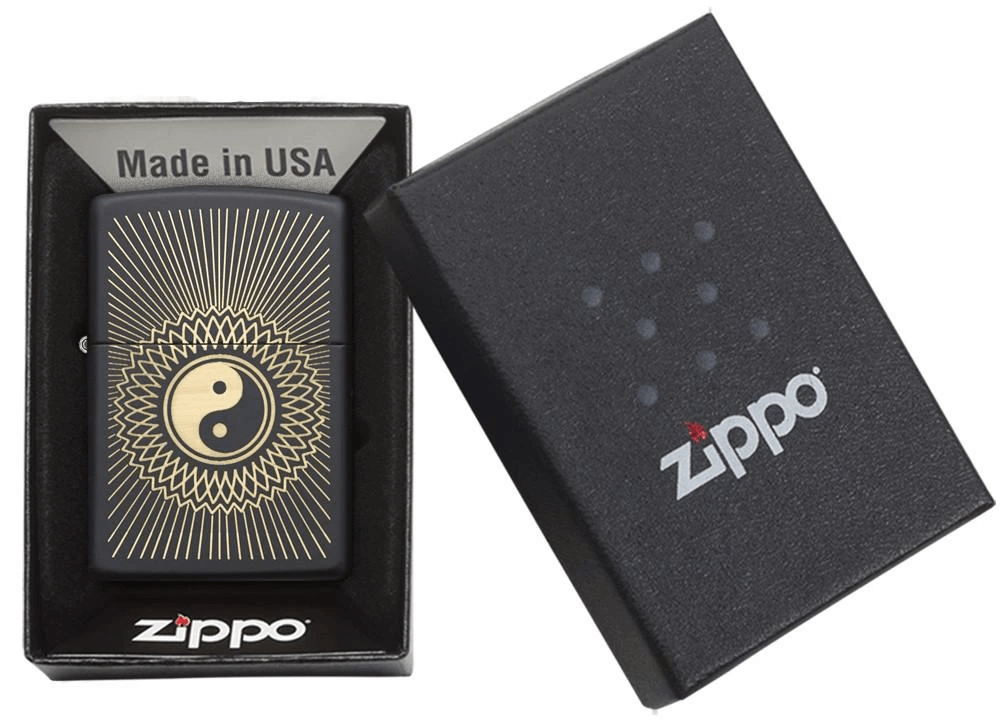 zippo lighter tai chi two instruments gift