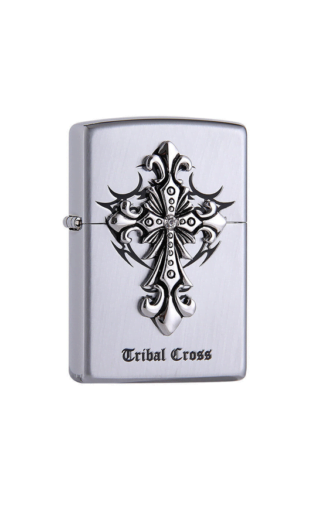 zippo lighter tribal cross 1