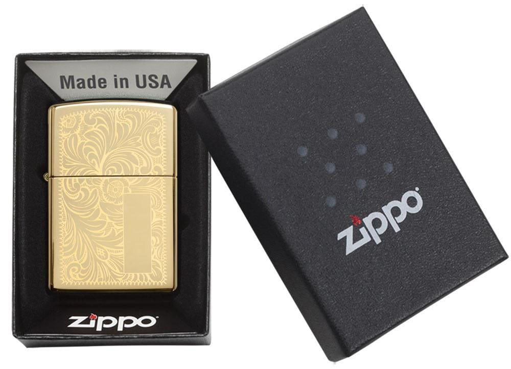 zippo lighter venetian high polish brass gift