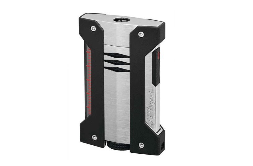 st dupont lighter extreme frosted steel 2