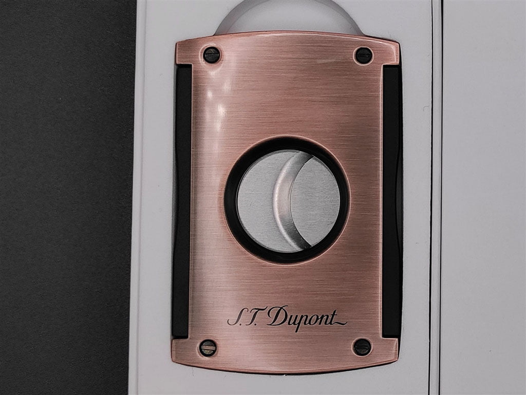 st dupont lighter maxijet frosted copper cigar cutter 6