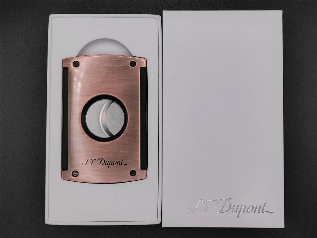 st dupont lighter maxijet frosted copper cigar cutter gift
