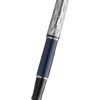 Waterman Expert 系列 - Deluxe Blue 深藍桿波浪紋銀夾 墨水筆 (2166426)