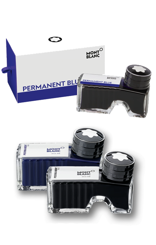 Mont Blanc 萬寶龍 樽裝墨水 60ml Permanent Black (黑) / Permanent Blue (藍)
