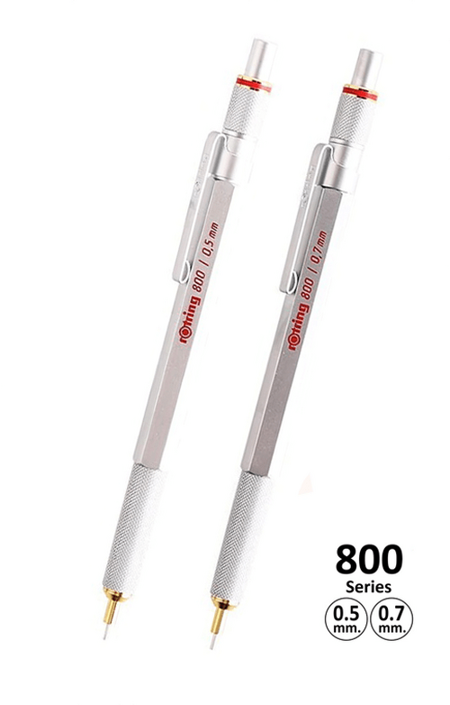德國 rOtring 800 系列 - 銀色繪圖用自動鉛芯筆