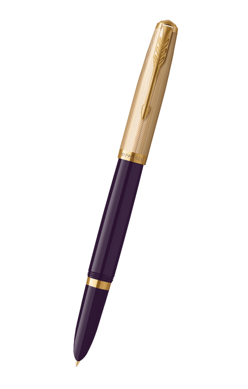 Parker 51 系列 - 豪華梅紫金夾 18K 金筆咀墨水筆 (2123516)