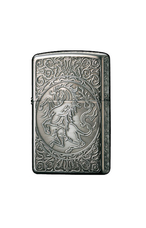 Zippo 日版火機 - 銀色五面駿馬(5面圖案) (J600)