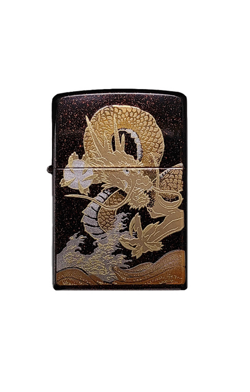 Zippo 日版火機 - 金粉漆蒔繪龍 (1面圖案)(J923)