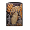 Zippo 日版火機 - 金粉漆蒔繪鯉魚 (1面圖案)