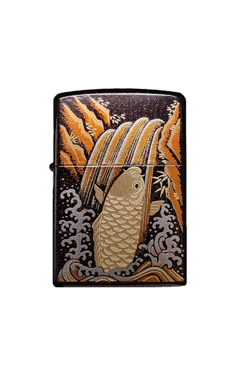 Zippo 日版火機 - 金粉漆蒔繪鯉魚 (1面圖案)