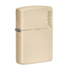 Zippo 防風火機 - 砂黃色 Zippo Logo (ZPO-29453ZL)