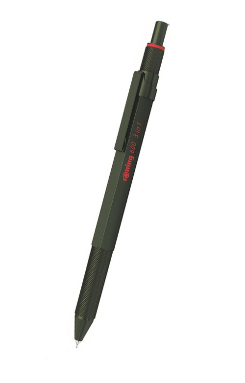 德國 rOtring 600 系列 – 綠色 3合1多用途筆