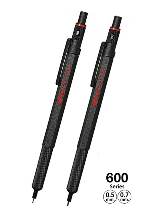 德國 rOtring 600 系列 – 黑色繪圖用自動鉛芯筆