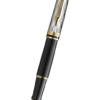 Waterman Expert 系列 - Deluxe Reflection of Paris 波浪紋黑杆金夾墨水筆 (2200866)