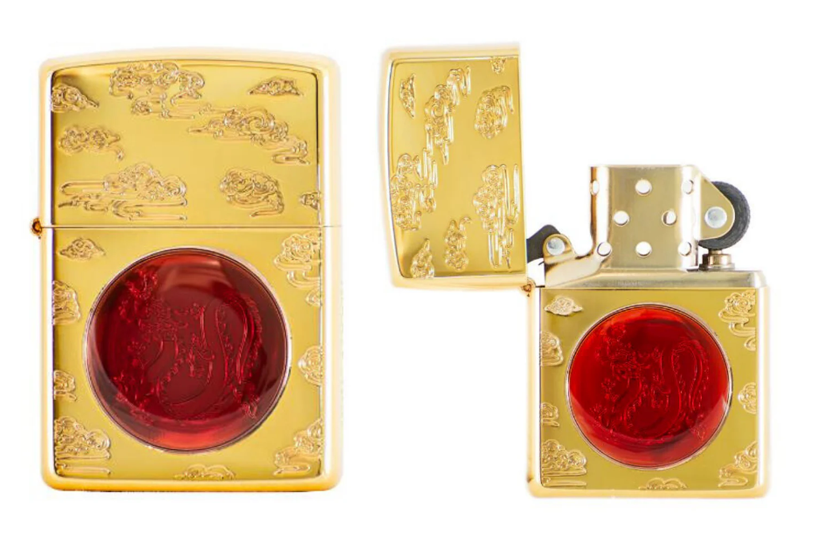 zippo lighter year of dragon gold 2