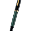 德國 Pelikan Souveran 系列 - 400 型綠色條紋配黑杆鍍黃金夾走珠筆
