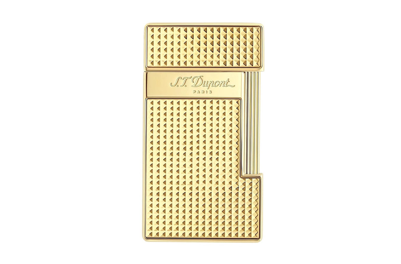 st dupont lighter slimmy gold diamond 2