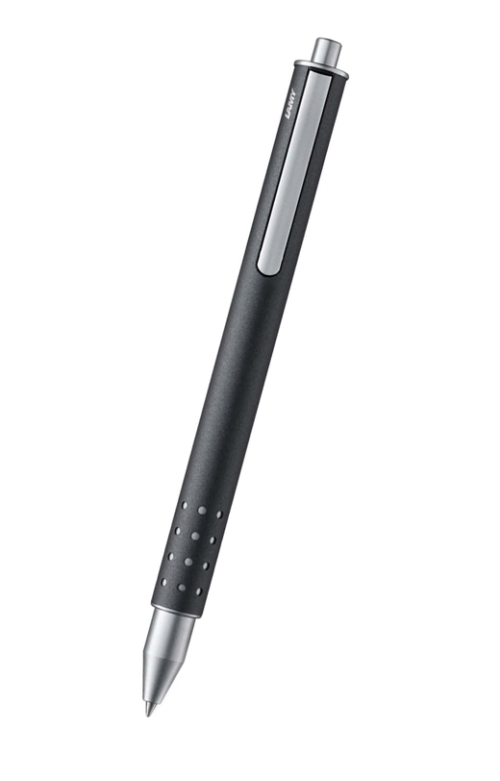 LAMY Swift 系列 按鈕式走珠筆 - 磨砂灰配銀 (4001149)