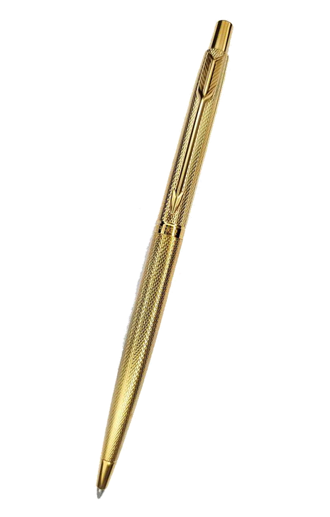 Parker Classic 系列 – 鍍23K黃金鑽石紋按式原子筆 (PN-CC-DIAGLD-GT-BP)