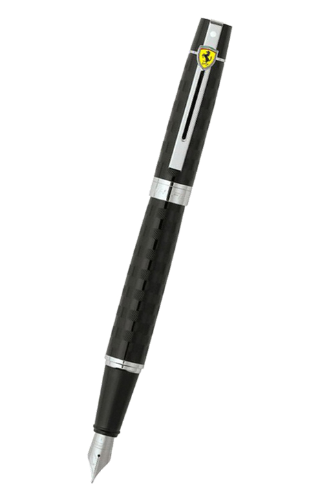 Sheaffer 300 系列 – 法拉利特別版黑色暗紋銀夾墨水筆 (SHF-300FE-BLK-CT-F)