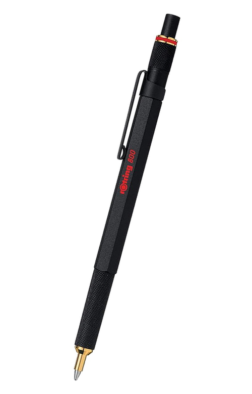 德國 rOtring 800 系列 – 原子筆-黑色 (ROT-800-BLK-BT-BP)