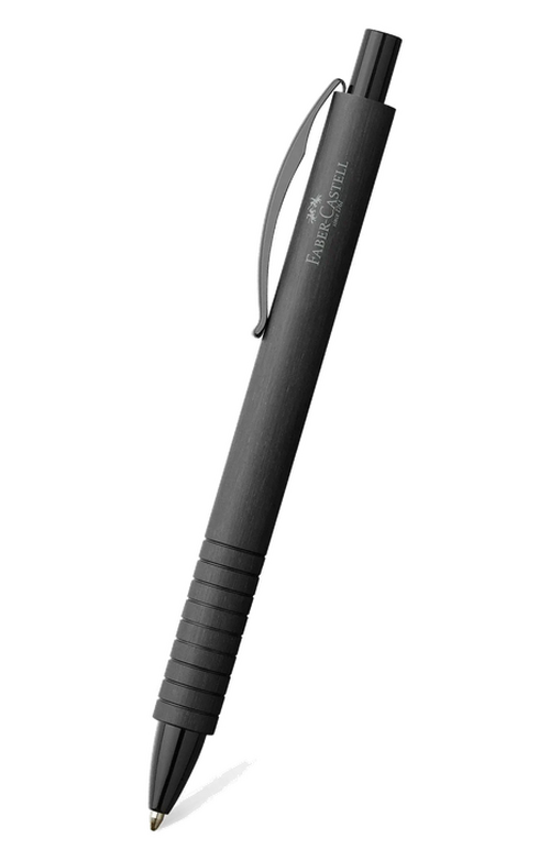 德國 Faber-Castell Essentio 系列 – 鋁杆純黑原子筆 (148427)