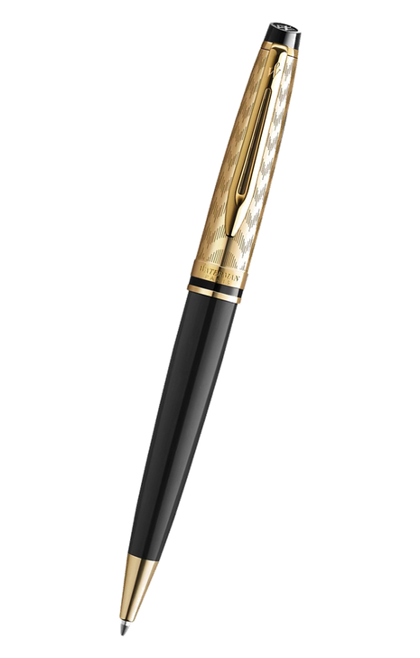 Waterman Expert 系列 – Deluxe Opera Collection歌劇院之美黃金雕刻紋配黑杆原子筆 (2225140)