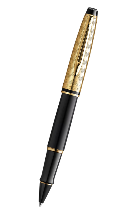 Waterman Expert 系列 – Deluxe Opera Collection歌劇院之美黃金雕刻紋配黑杆走珠筆 (2225139)