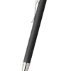 德國 Graf Von Faber Castell Guilloche 系列 – 黑色扭索紋鍍銠原子筆 (146530)