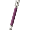 德國 Graf Von Faber Castell Guilloche 系列 – 紫羅蘭色扭索紋鍍銠走珠筆 (146526)