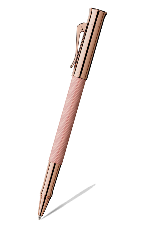 德國 Graf Von Faber Castell Guilloche 系列 – 玫瑰金扭索紋走珠筆 (145336)