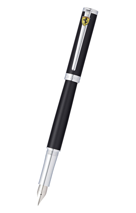 Sheaffer Intensity 系列 – 法拉利特別版磨砂黑色銀夾墨水筆 (SHF-INTFE-MBLK-CT-F)
