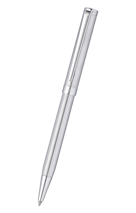 Sheaffer Intensity 系列 – 亮鋼色暗紋銀夾原子筆 (E2924151)