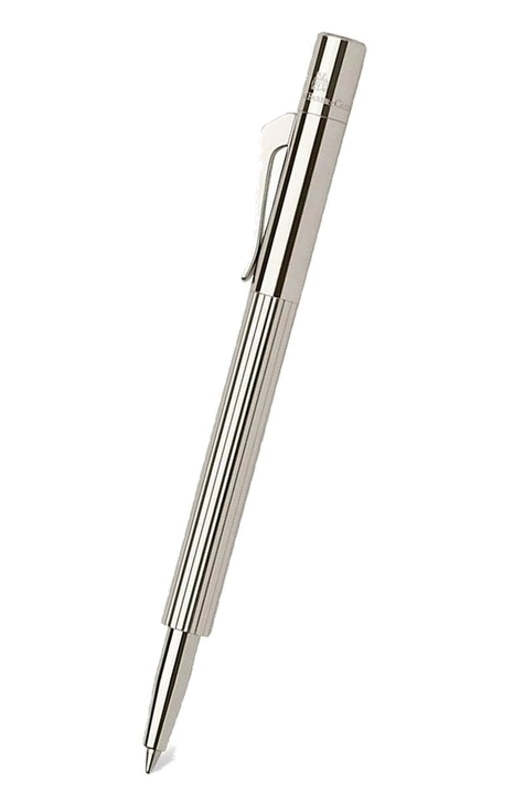 德國 Graf Von Faber Castell Pocket 系列 – 鍍鉑金短身口袋原子筆 (148010)